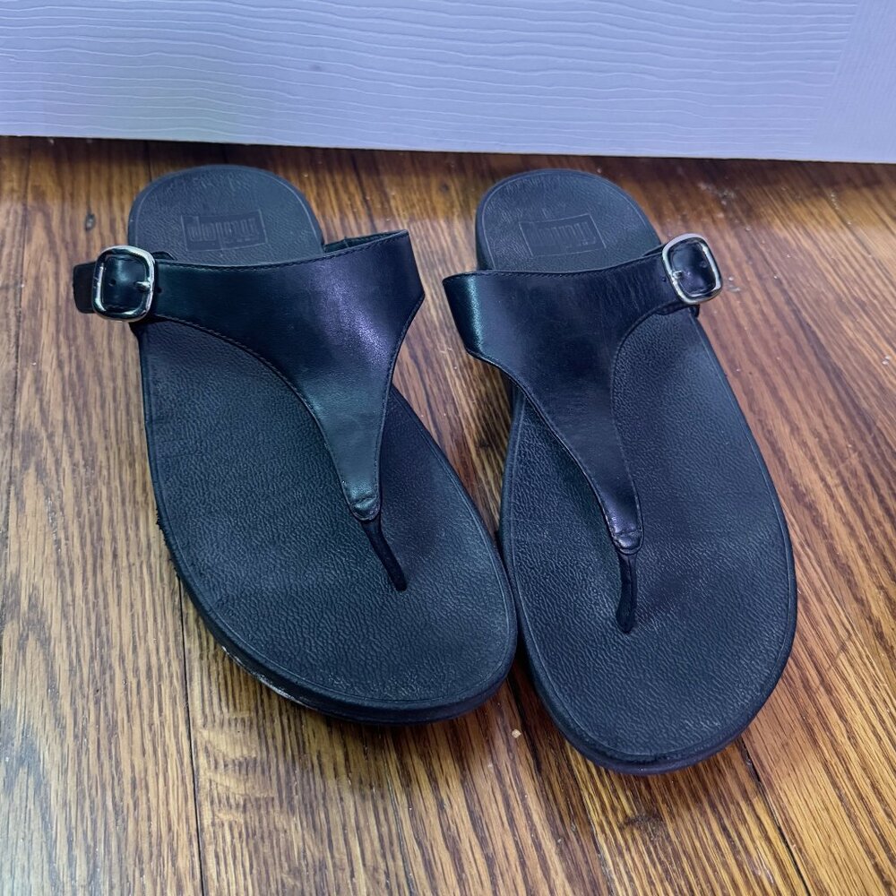 Fitflop Leather Thong Sandals - Size 8